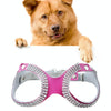 Rhinestone Leather Dog Harness, Magenta, Small
