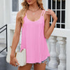 Women Tank Tops Summer Sleeveless Spaghetti Straps Camisole Top, Size: M(Bright Pink)