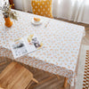 Rural Farm PVC Paper Waterproof Oil Wash Desktop Table Cloth, Size: 140x140cm(Peach)