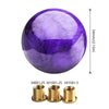 Car Modified Marble Star Gear Head Shifter Cover with Adapter (Purple)