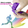 A Pair Outdoor Sports Running Fitness Yoga Load Bracelet Training Plus Heavy Silicone Wristband(Purple)