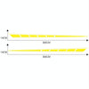 2 PCS/Set D-970 Checkered Flag Pattern Car Modified Decorative Sticker(Yellow)