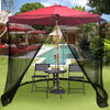 HY-0205 300 x 230 cm Outdoor Parasol Anti-mosquito Net Cover, Dimensions: Straight Rod Umbrellas(Black)