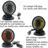 F409 Car Fan General Car Shaking Head Fan(USB Interface 5V)