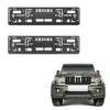 European Standard Single-strip Plastic License Plate Frame, Specification: Black