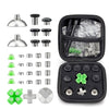 For PS5 32pcs /Set Gamepad Metal Buttons Mushroom Head Magnetic Base Cross Keys Accessory Set