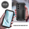 For Samsung Galaxy S25+ 5G R-JUST Sliding Camera Life Waterproof Holder Phone Case(Black)