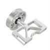 Car Modification Air Pump Idle Bracket with Pulley for Ford Mustang 5.0 1979-1995(Silver)