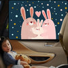 Automobile Sunshade Car Windows Sun Protection And Heat Insulation Magnetic Telescopic Side Curtains(Undersea Adventure Driving Position)