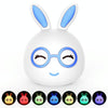 Happy Rabbit Creative Touch 3D LED Decorative Night Light, AAA Battery Version (Blue)