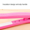 Mini Hair Straightener Ceramic Tourmaline Plates Curler(Pink)