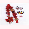 18pcs / Sets Baby Hair Accessories Girls Hairpin Hair Ring Boxed(Red Wine)