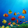 10 Floating Fake Fish Aquarium Toys, Assorted Colours