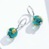 Dream Glazed Earrings S925 Sterling Silver Glazed Silver Earrings