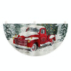 Cartoon Printed Outdoor Fan-shaped Hanging Flag Christmas Decorations, Style: Car