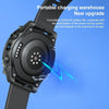V20 Max 1.6 inch WiFi 4G SIM Card Dual Camera Smart Watch, Memory:Ram 4GB Rom 64GB(Black Leather)