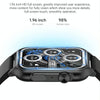 KT64 1.96 inch IPS Screen Smart Watch Supports Bluetooth Calls/Blood Oxygen Monitoring(Black)