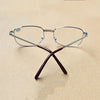Full Metal Frame Resin Lenses Presbyopic Glasses Reading Glasses +2.50D(Silver)