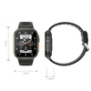 A70 1.96 Inch Health Monitoring Multifunctional IP68 Waterproof Bluetooth Call Smart Watch(Orange)