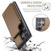 For Samsung Galaxy S25 Ultra 5G CaseMe C22 Card Slots Holder RFID Anti-theft Phone Case(Brown)