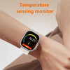 WS8 Pro 2.0 inch IPS Full Touch Screen Smart Watch, IP67 Waterproof Support Heart Rate & Blood Oxygen Monitoring / Sports Modes(Gold+Orange)