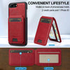 For iPhone 8 Plus / 7 Plus LC.IMEEKE L3 Series Detachable RFID Card Bag Magsafe Phone Case(Red)