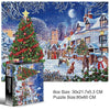 1500 Pieces Irregular Plane Paper Puzzle Jigsaw Toy 80x60cm(Christmas Town)