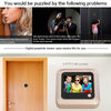 2.4" Smart Peephole Camera, 2MP, Motion Detection, Gold