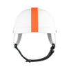 Pet Helmet, White & Orange, M, Dog/Cat Rugby Hat