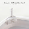 Small Blue Covered Cat Litter Box with Scoop - 40cm