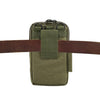 Outdoor Phone Carrying Case Pouch Nylon Crossbody Shoulder Cell Phone Holster Waist Belt Wallet Bag with Carabiner(Army Green)