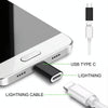 8 Pin Female to USB-C / Type-C Male Metal Shell Adapter(Blue)