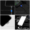 2 in 1 USB to 8 Pin + Micro USB Magnetic Metal Interface Nylon Braided Charging Cable, Length: 1m(Black)