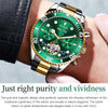 OLEVS 6605 Men Multifunctional Waterproof Mechanical Watch(Green)