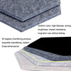 Polyester Fiber Wall Decoration Sound Insulation Cotton Sound Absorbing Board, Style: With Glue (Snow White)