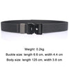 AWMN Men Outdoor Sports Alloy Snap Buckle Elastic Belt, Length: 125cm(Twill Army Green)