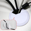 20 PCS ABS Plastic Round Cable Box Computer Desk Cable Hole Cover, Specification:  50mm (White)