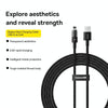 Baseus Gem Transparent 2.4A USB to 8 Pin Fast Charging Data Cable, Length:2m(Black)