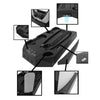 For PS5 DE/UHD 2 In 1 Handheld Console Cooling Stand Fan Base(White)