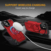 For iPhone 12 Lens Holder MagSafe Phone Case(Red)