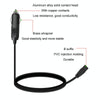 12V/24V Car Refrigerator Cable B Suffix Cigarette Lighter Plug Power Cord, Length: 3m With Switch