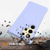 For Samsung Galaxy S25 Ultra 5G Wave Texture MagSafe Magnetic Liquid Silicone Phone Case(Purple)