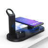 HQ-UD15 Rotatable Wireless Charging Base with Stand for Phones / iWatches / AirPods (White)