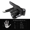 BSDDP RH-A0107 Motorcycle Riding Anti-Fall Full Finger Gloves, Size: L(Black+Grey)