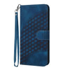 For Samsung Galaxy A26 5G Elephant Head Embossed Phone Leather Case with Lanyard(Royal Blue)