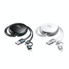 Remax RC-182i 2A 2 In 1 8 Pin + Micro USB Creation Series Telescopic Charging Data Cable, Length: 90cm(Black)