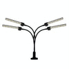 LED Clip Plant Light Timeline Remote Control Full Spectral Fill Light Vegetable Greenhouse Hydroponic Planting Dimming Light, Specification: Four Head EU Plug