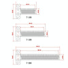 Woodworking T-Shaped Hole Marking Ruler, Style:T100