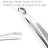 2 PCS Stainless Steel Nose Hair Clip Round Ring Nose Hair Trimmer, Specification: Nose Hair Clip+Yellow Case