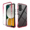 For Samsung Galaxy A34 5G Shockproof Clear Gradient PC + TPU Phone Case(Red)
